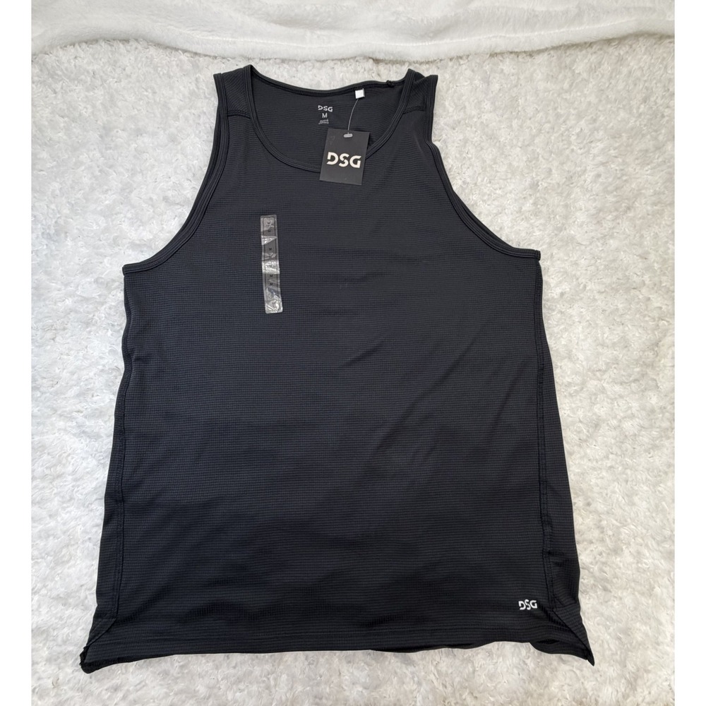 DSG Men's Dark Gray Sleeveless Core Tank Top, Size Medium